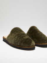 Agatha slipper - Dark green