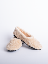 CARLY - beige shearling