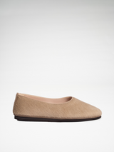 CARLY ballerina - Calf hair leather beige