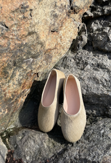 CARLY ballerina - Calf hair leather beige