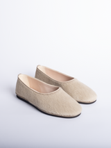 CARLY - sand calf hair