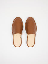 Quartz slipper - Cognac - Swedish leather