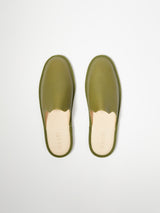Quartz slipper - Green - Swedish leather