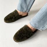 Agatha slipper - Dark green