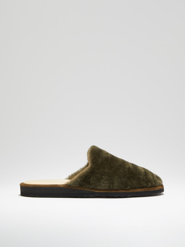 Agatha slipper - Dark green