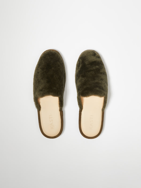 Agatha slipper - Dark green