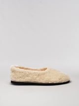CARLY - beige shearling