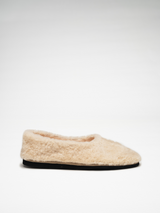 CARLY - beige shearling
