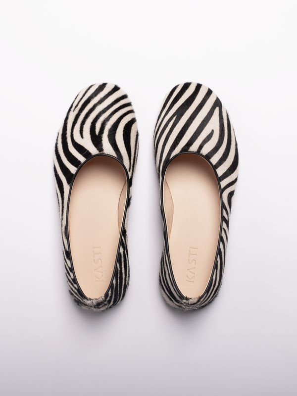 CARLY slipper - Zebra