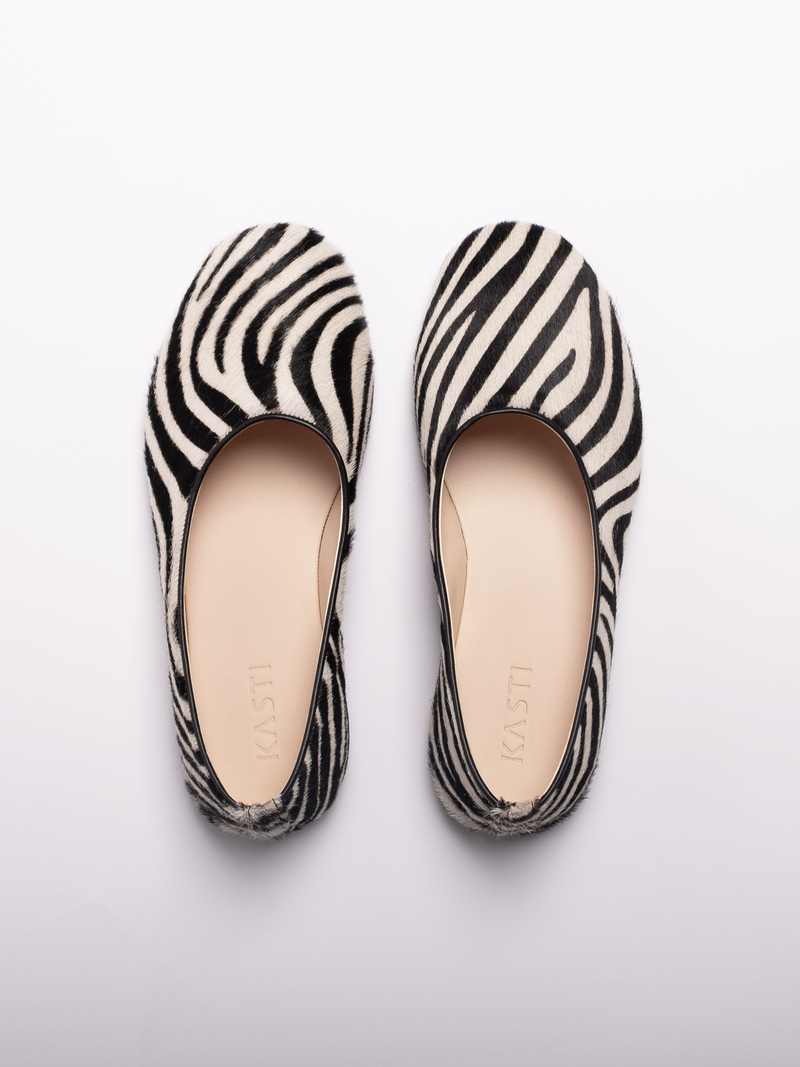 CARLY slipper - Zebra