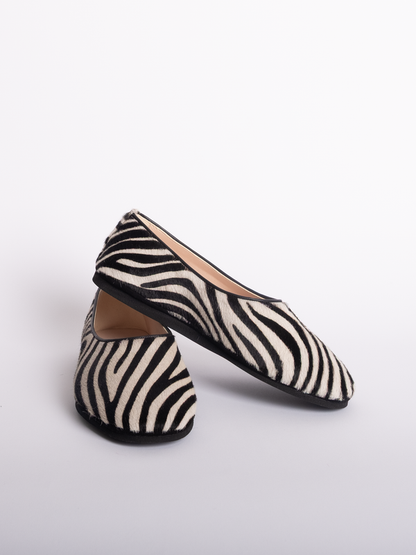 CARLY slipper - Zebra