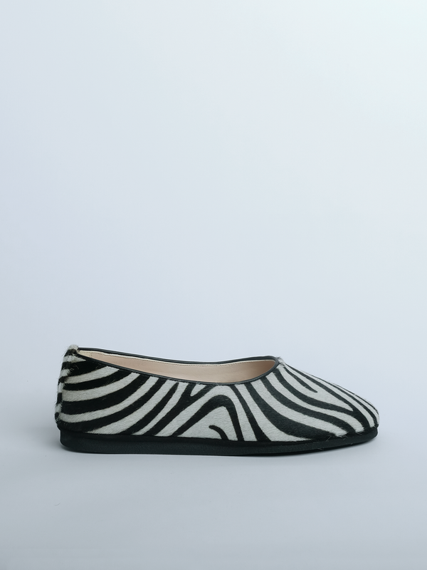 CARLY slipper - Zebra
