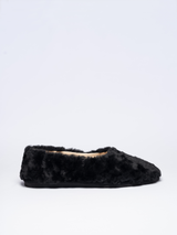 CARLY slipper - black shearling - coming soon
