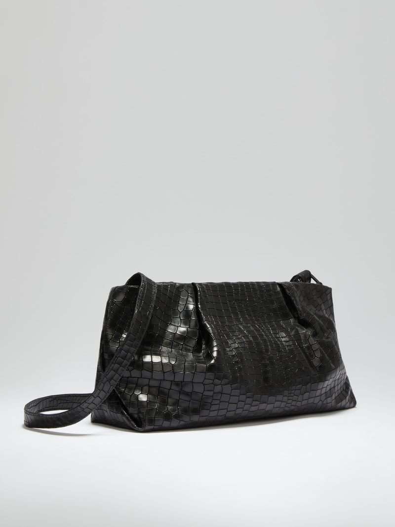 Fig bag large - crocco black