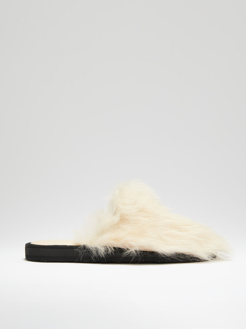 Lama slipper - white