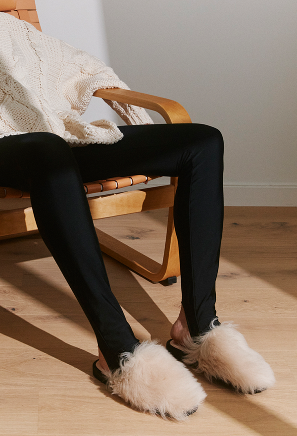 Lama slipper - white