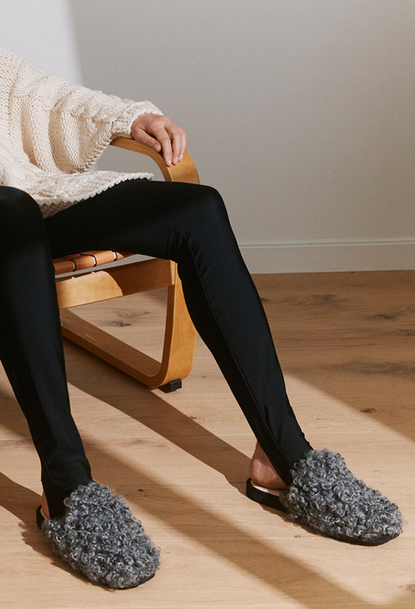 Lama slipper - grey