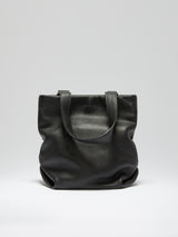 Leaf bucket bag - black