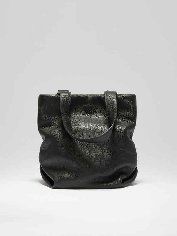 Leaf bucket bag - black