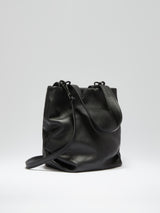 Leaf bucket bag - black