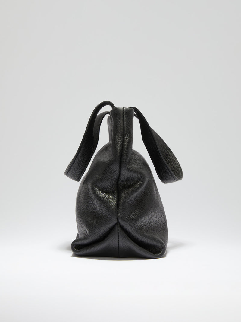 Leaf bucket bag - black