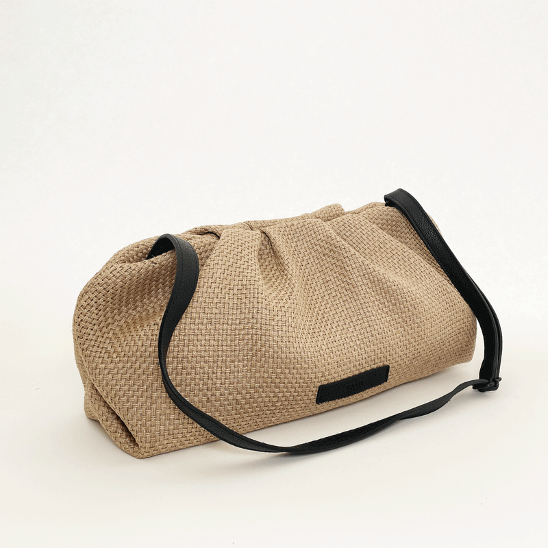 Fig bag XL - raffia beige