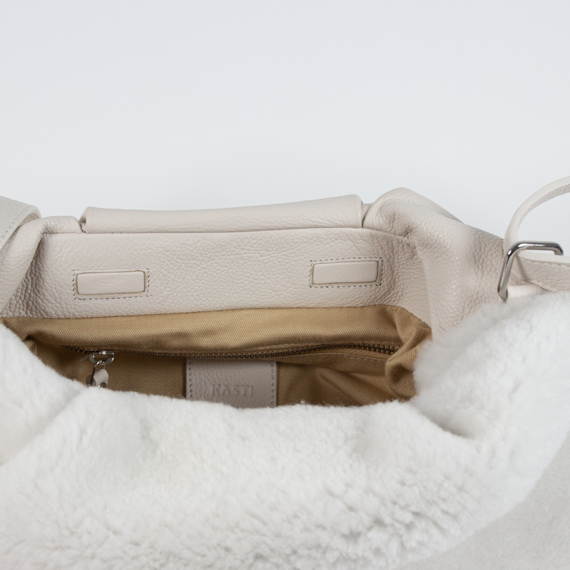 Fig bag large - shearly white