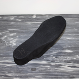 Olive wedge slipper - black